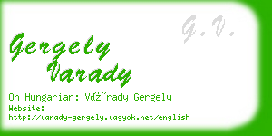 gergely varady business card